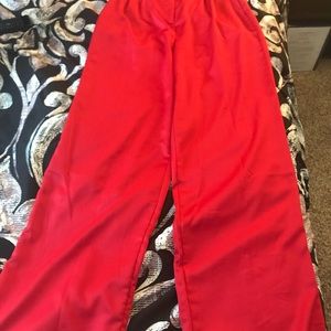 Missguided Red Satin Co-ord