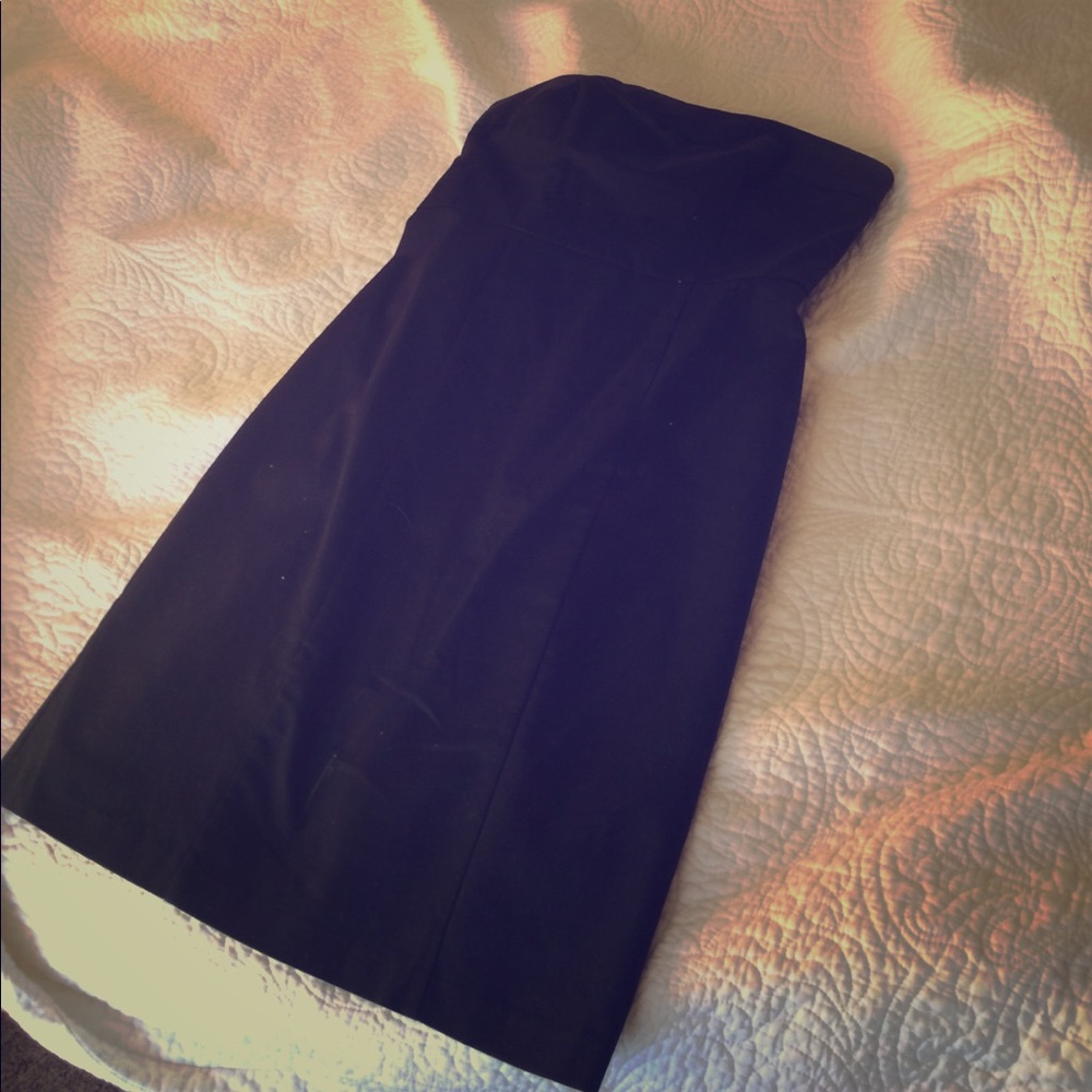 Black Merona Strapless Pencil Dress