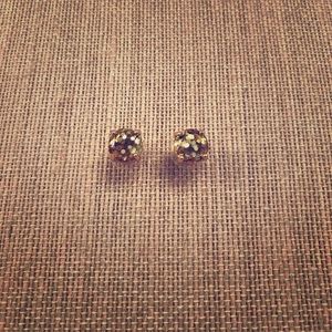 Kate spade gold glitter earrings