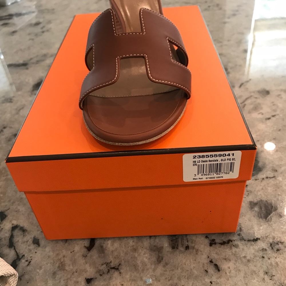 🚫SOLD🚫 NIB Hermes Oasis Sandal, SZ 37 - Picture 5 of 8