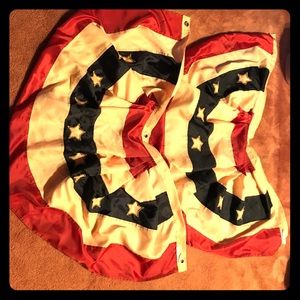 Patriotic flag banners