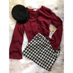 Cotton Candy bell sleeve top