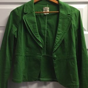 Tulle green jacket/blazer size large