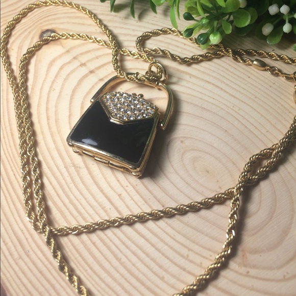 Swarovski Signed Purse Locket - Picture 2 of 6