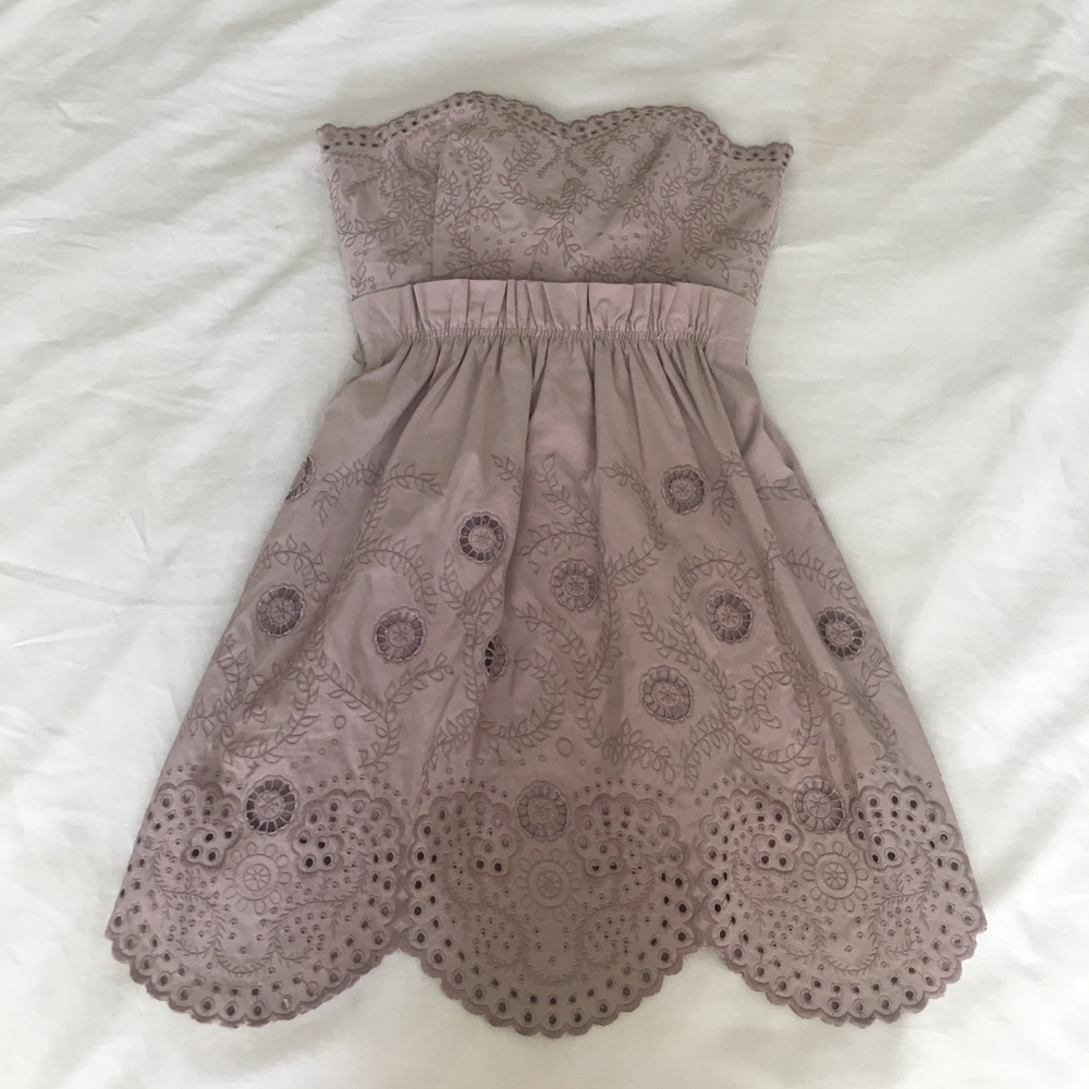 BCBGMaxAzria Strapless Lace Dress