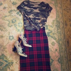 Topshop Plaid Skirt