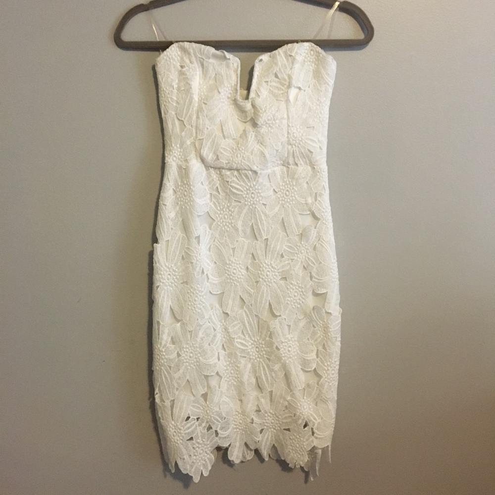 White floral print dress