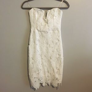 White floral print dress