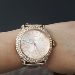 Rose Gold Betsey Johnson Watch