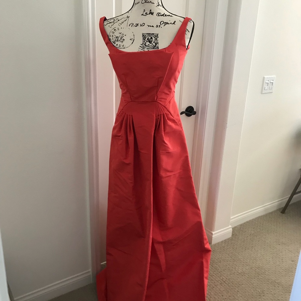Authentic Zac Posen red gown size 2 NWT