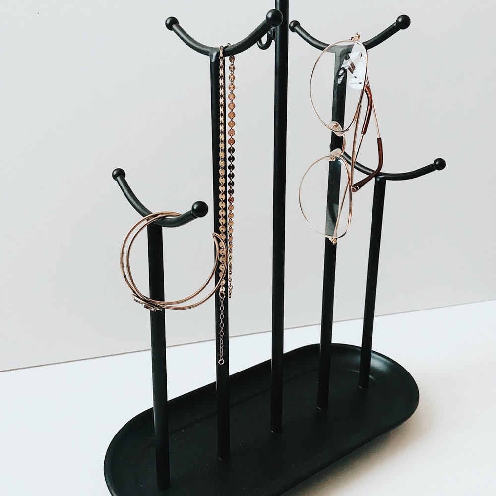Black Jewelry Rack Holder