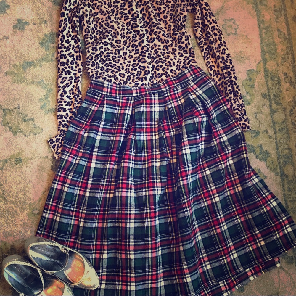 ModCloth Plaid Skirt