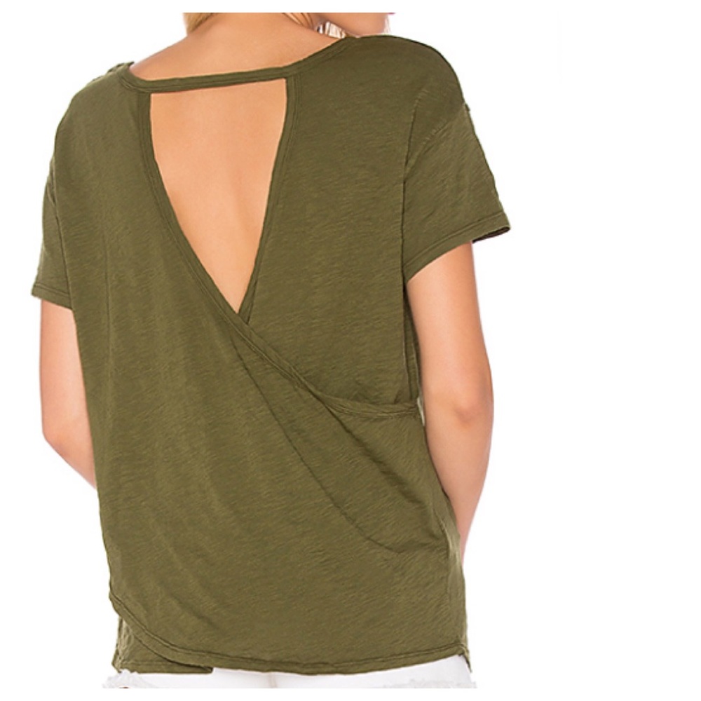 NWT Bobi Slub Jersey Cross Back