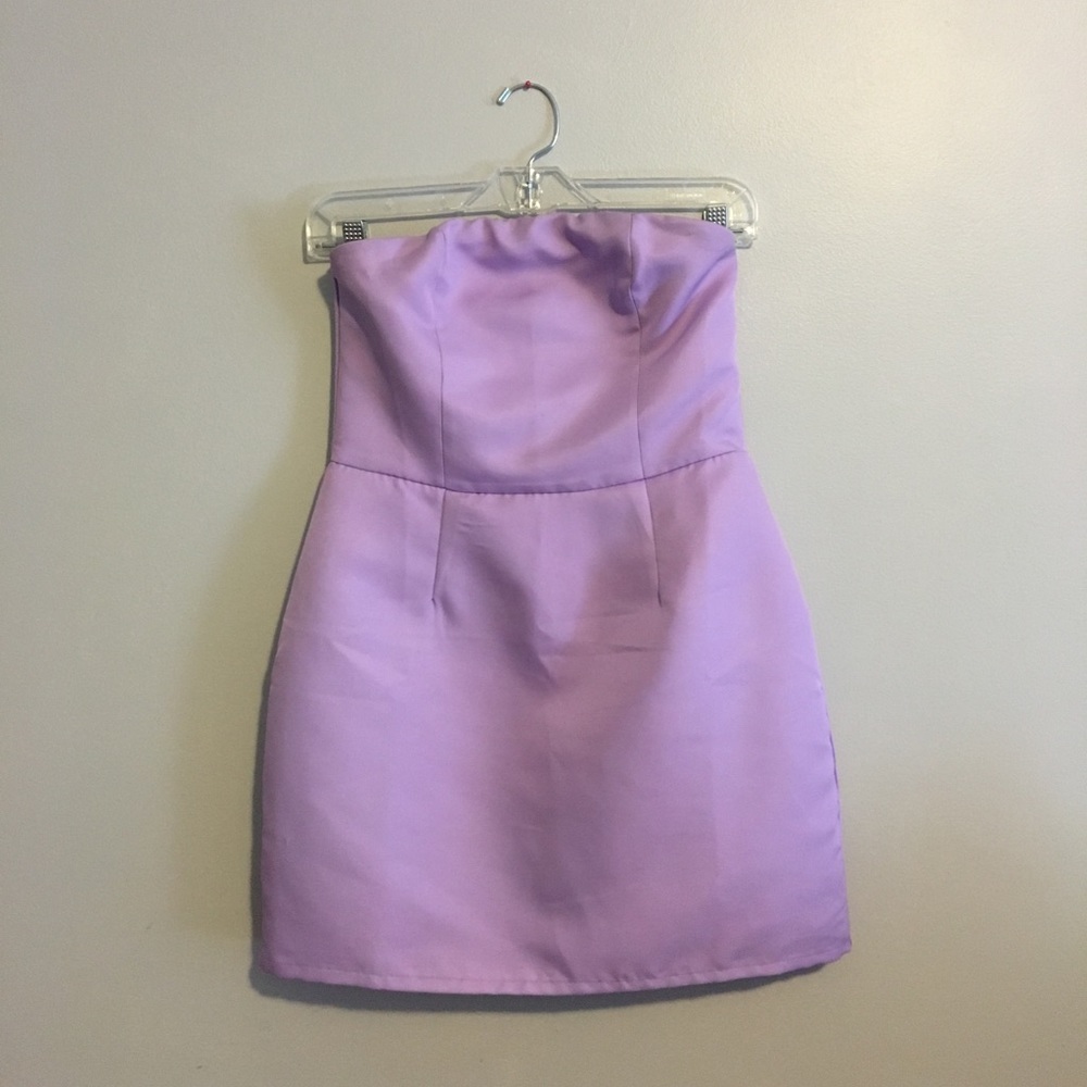 Purple strapless dress - only worn once