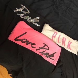 PINK yoga pants bundle