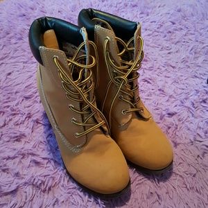 *Final Offer* Timberland Inspired Boots with Heel