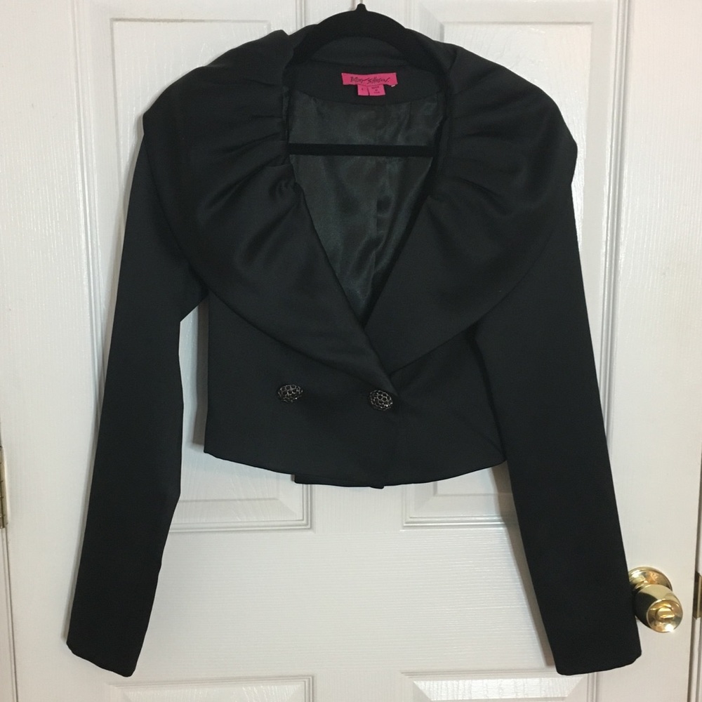 Betsey Johnson Cropped Jacket/Blazer