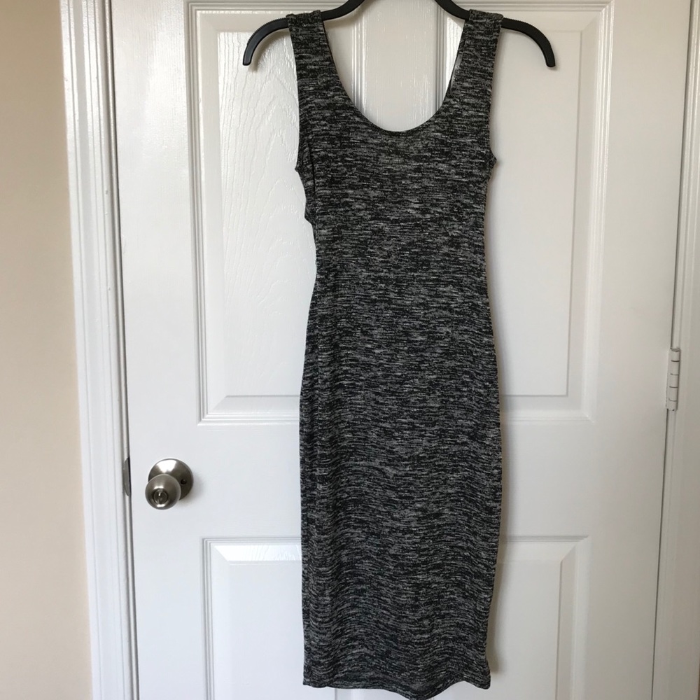 Cut out back midi dress