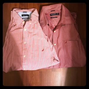 Men's Nautica Dress Shirt Bundle of 2