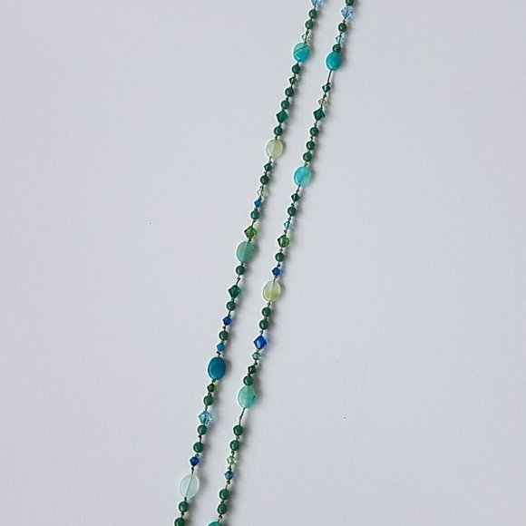 Jade Crystal and semi-precious Stone necklace - Picture 4 of 5