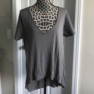 Bcbgeneration Gray Leather-like Short sleeve top