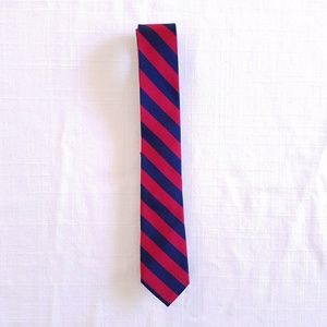J. Crew Crew Cuts red and blue striped silk tie