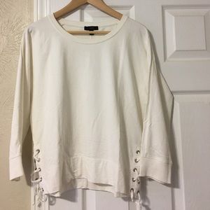 JCrew white sweatshirt