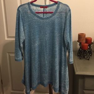 Cyrus Woman Sz 1X 3/4 Sleeve Tunic
