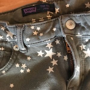 Levi’s grey with white stars jeans