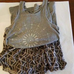 Xhilaration Gray PJ Set - Size M