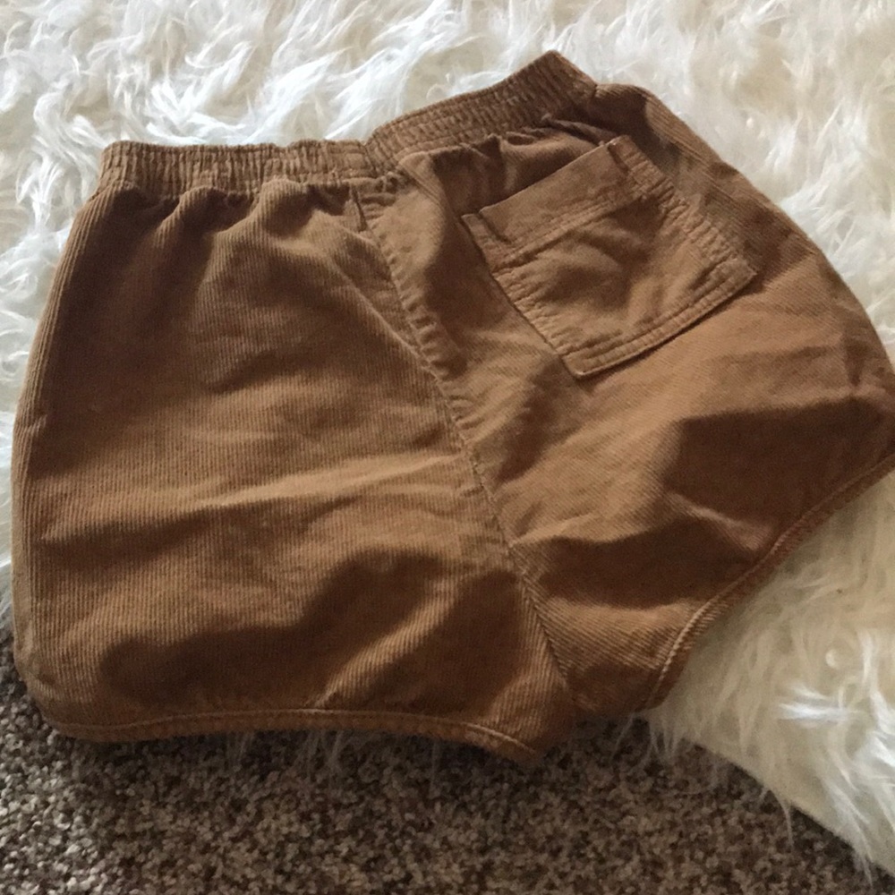 Corduroy High Waisted Shorts