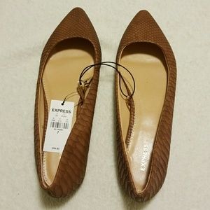 Express Cognac Flats