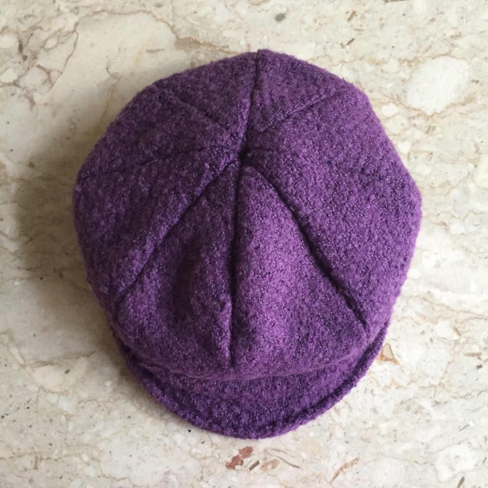 Purple Wool Page Boy hat