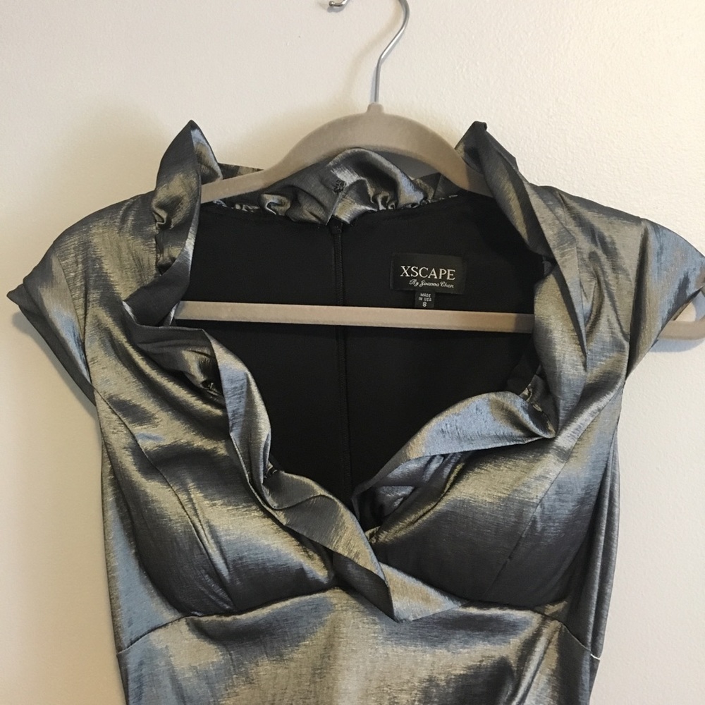 Grey dress from David’s Bridal