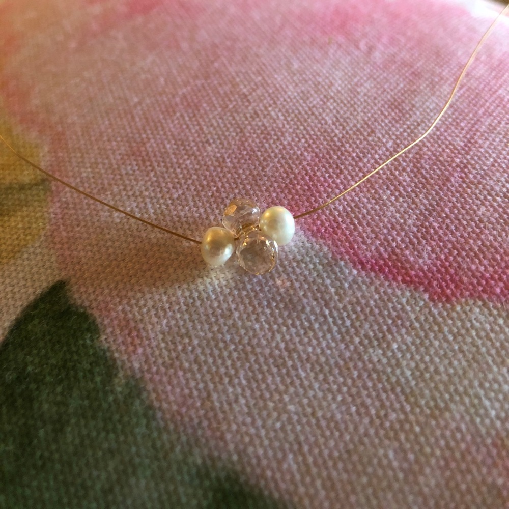 4 Bead Flower Necklace