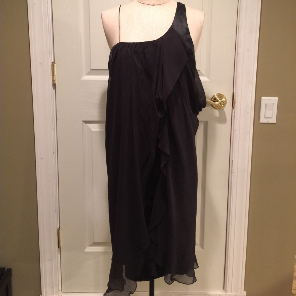 POLECI Black Sheer Dress with Satin Lining