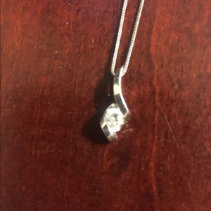 1/4 carat diamond necklace