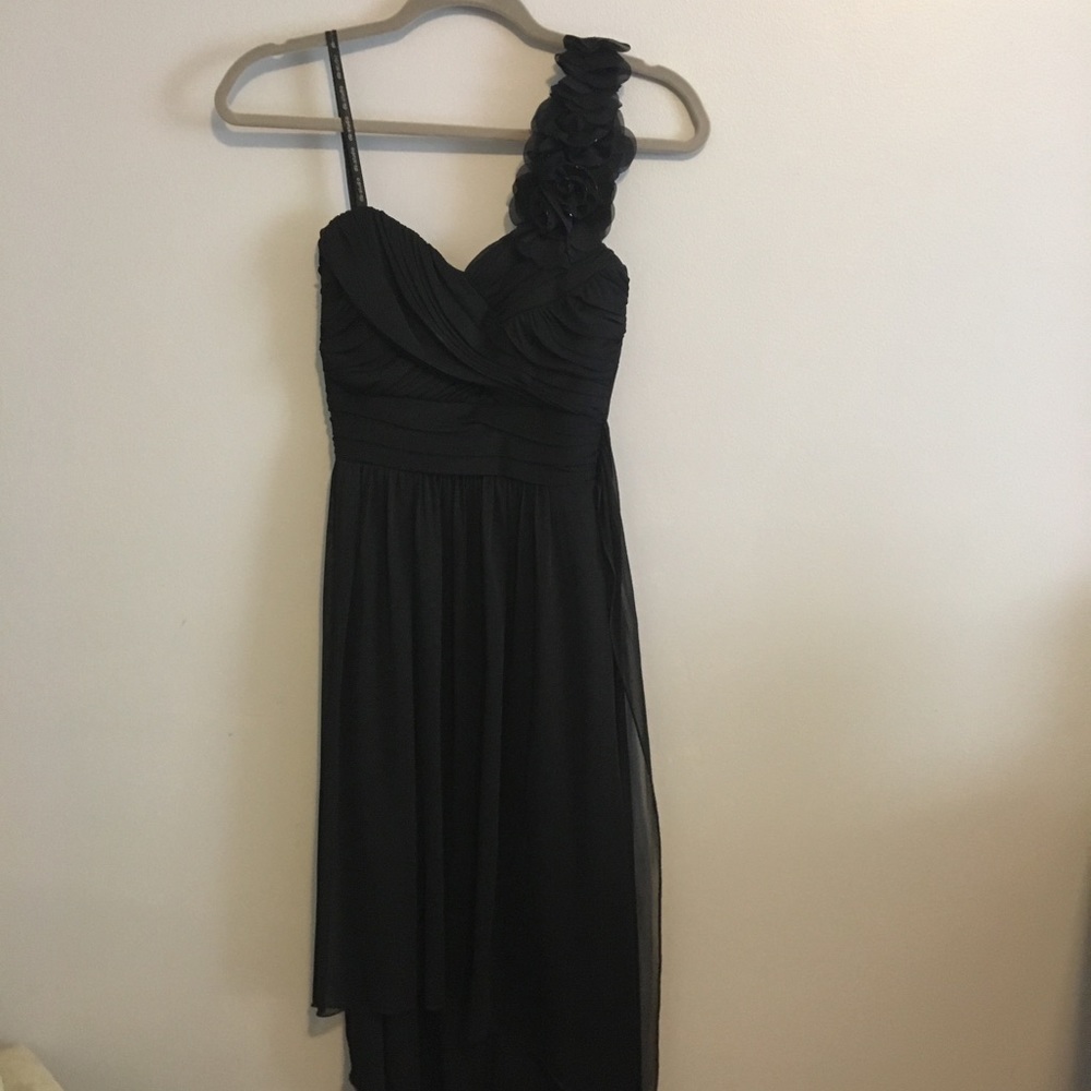Black one strap dress