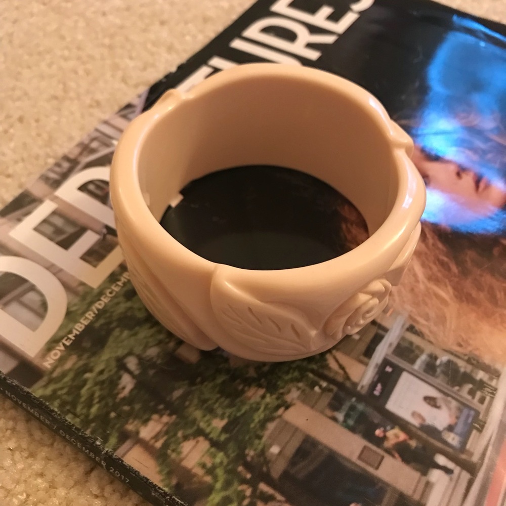 Anthropologie Cream bangle bracelet