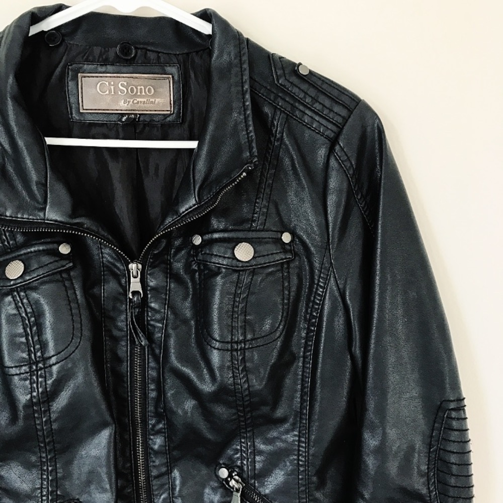 🖤 Black faux Leather Jacket