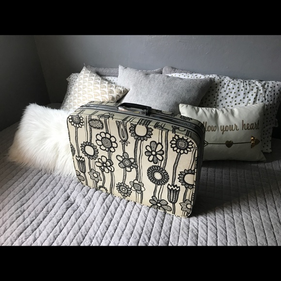 1960s vintage floral samsonite suitcase - Picture 2 of 7