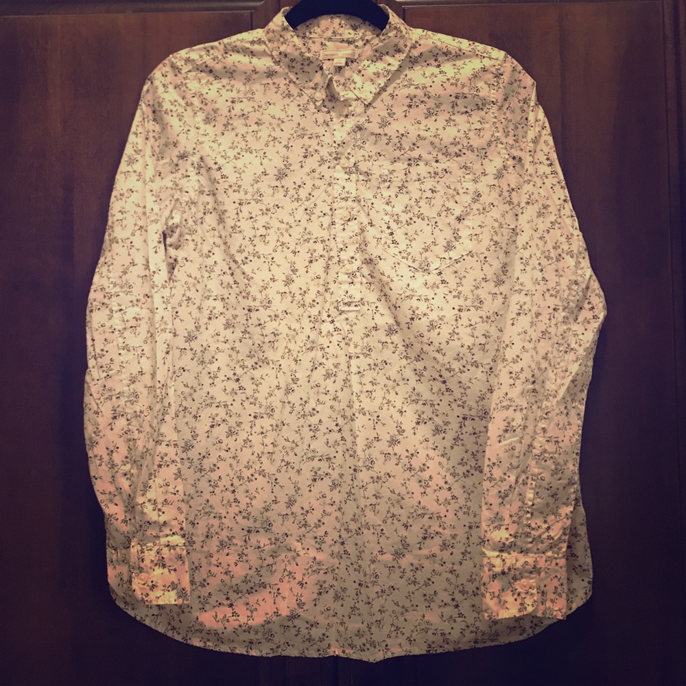 Gap print maternity blouse