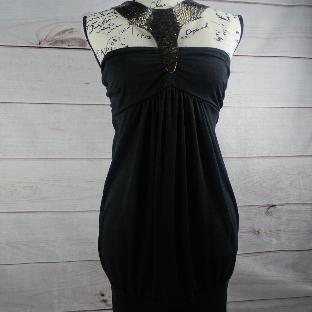 Black and Gold Dress