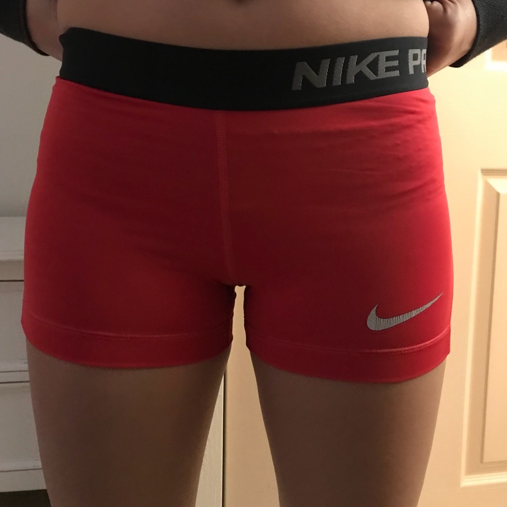 Plain red nike pros!!