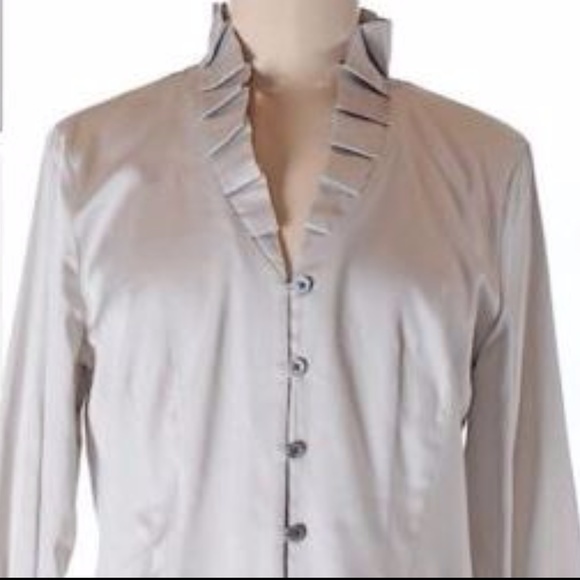 Saks Fifth Avenue Long Sleeved Blouse Women's 8 - Picture 2 of 3