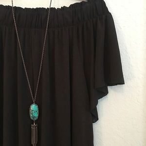 Black maxi dress