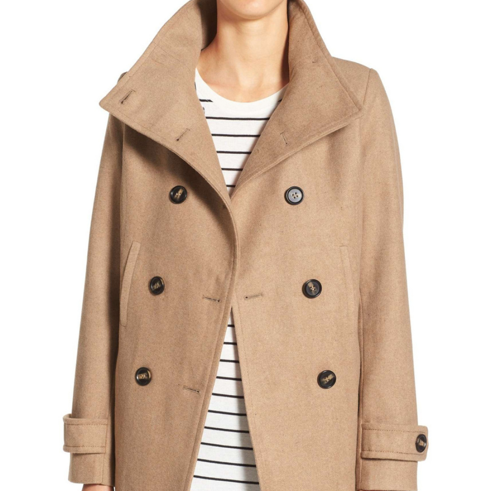 Thread and Supply Double-Breasted Peacoat