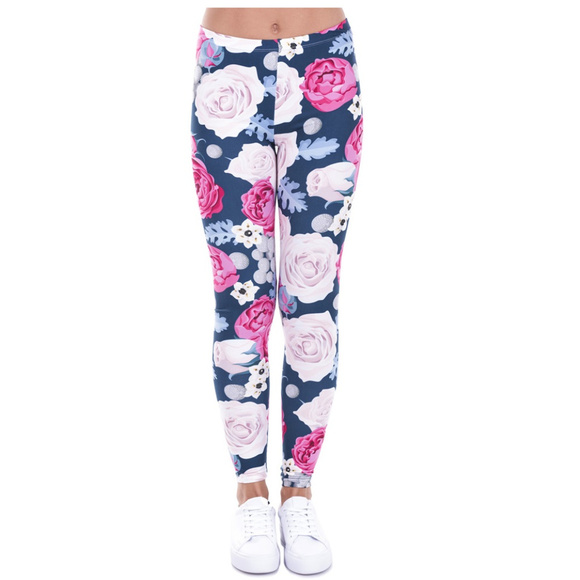 SALE Rose Flower Leggings - Picture 2 of 7