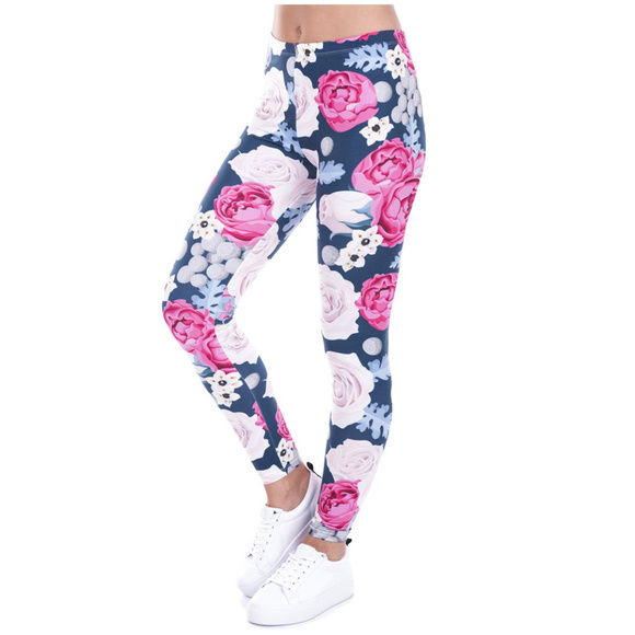 SALE Rose Flower Leggings - Picture 4 of 7