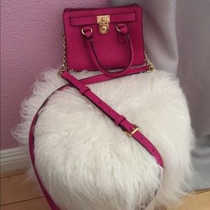 Fuschia Michael Kors mini crossbody bag